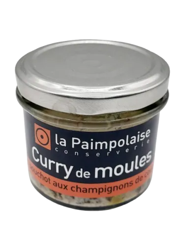 Tartinable de curry de moules de bouchot aux champignons de couche 80g