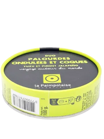 Tapas Duo palourdes ondulées et coques, Yuzu et piment jalapeno 100g