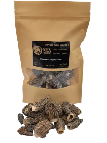 Morilles séchées sauvages