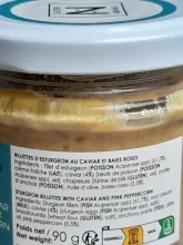 Rillettes d'esturgeon au caviar 90g