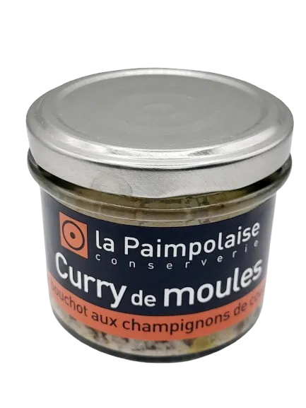 Tartinable de curry de moules de bouchot aux champignons de couche 80g