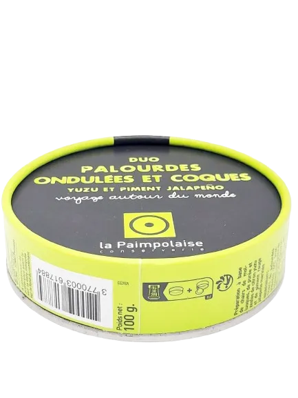 Tapas Duo palourdes ondulées et coques, Yuzu et piment jalapeno 100g