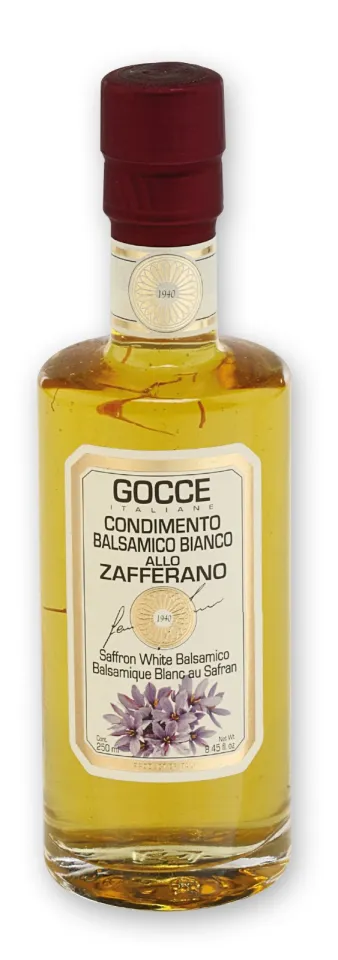 Balsamique Blanc infusé au Safran (250 ml - 8.45 fl. oz)
