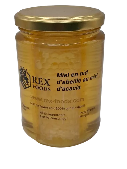 Miel en nid d'abeille au miel d'acacia 500g