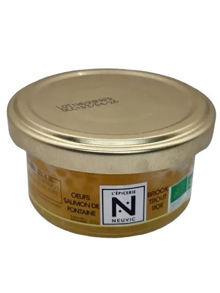 Oeufs de saumon de fontaine biologiques 50g